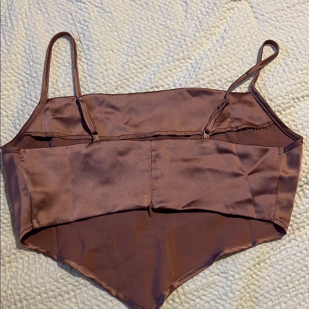 Mauve Satin Camisole Top - Picture 4 of 4